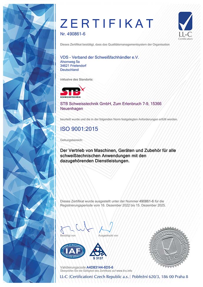 Zertifikat e.i.s. Deutsch